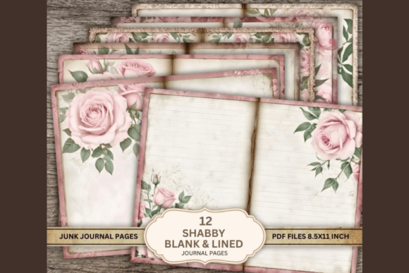 Download Shabby Blank Lined Journal Pages PDF - Pdf Collection