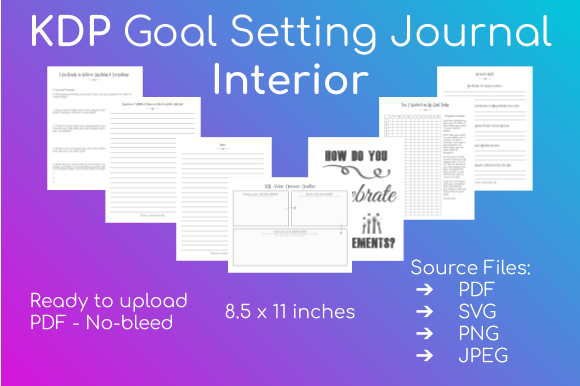 Download KDP Goal Setting Journal Interior - Journal interior Collection
