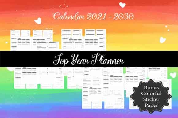Download 2021-2030 10 Year Planner Monthly PDF - Pdf Collection