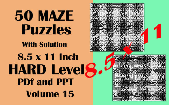 Download 50 Maze Puzzle HARD Level PDF PPTX V15 - Pdf Collection