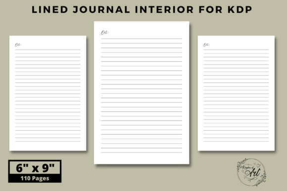 Download Lined Journal Interior for KDP - Journal interior Collection