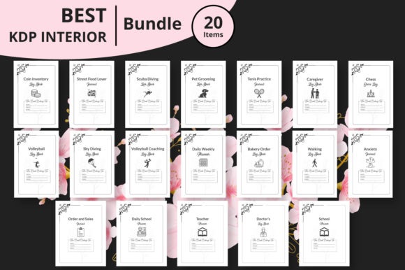 Download Best 20 KDP Journal Interior Bundle - Journal interior Collection